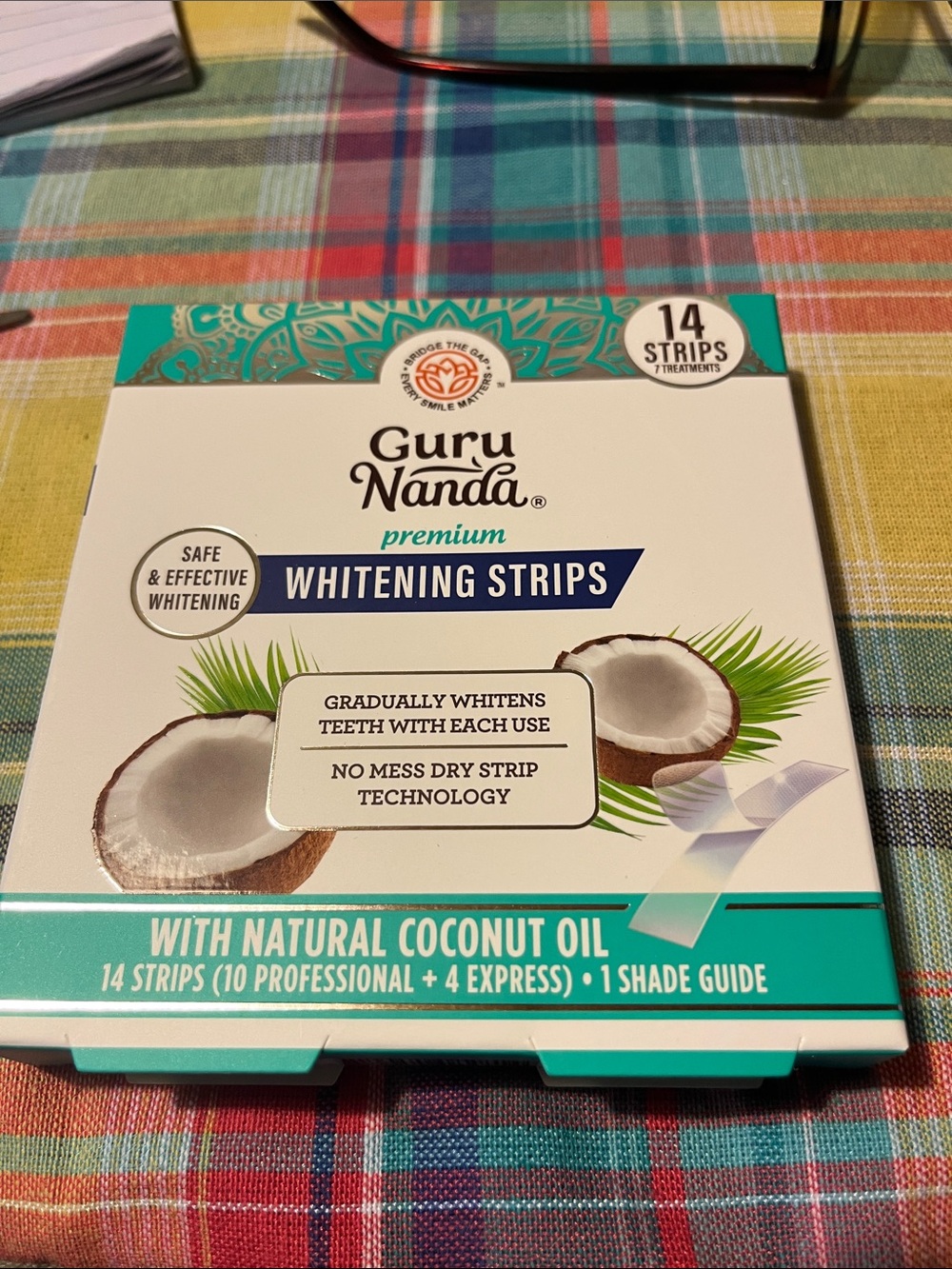 Premium Whitening Strips with Natural Coconut Oil — White
